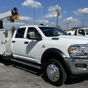 2023 Ram 5500 Tradesmen Crew Cab 4X4 with Stellar TMax 1-11 Aluminum Mechanics Body with 7630 Telescopic Crane