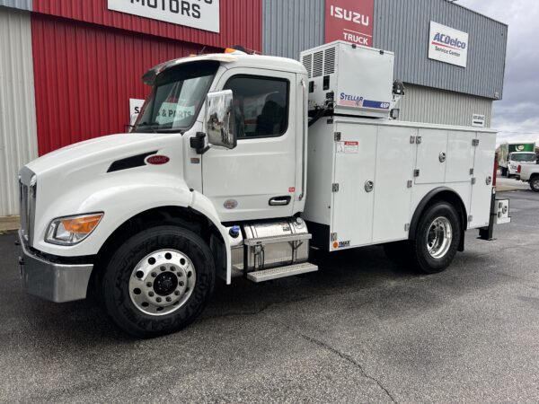 2024 Peterbilt 536 Stellar TMax 2-11 Mechanics Body with 12621 Telescopic Crane Truck