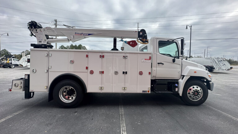 2025 Hino L7 Stellar TMax 2-14 Aluminum Mechanics Truck with 12630 Crane