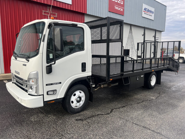 2024 Isuzu NRR Gas Open Landscape Truck with Dove Tail