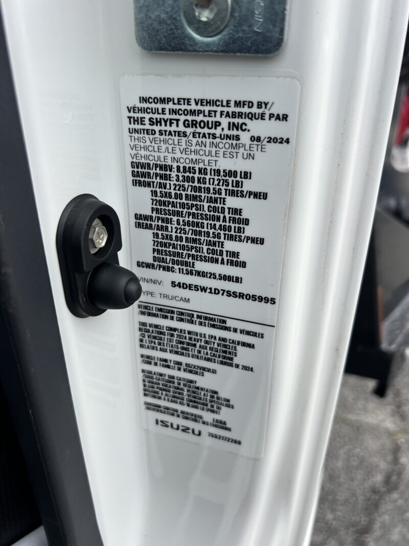 2025 Isuzu NRR Gas with Muskogee Tank Model 999 Round Tank / Portable Restroom Truck