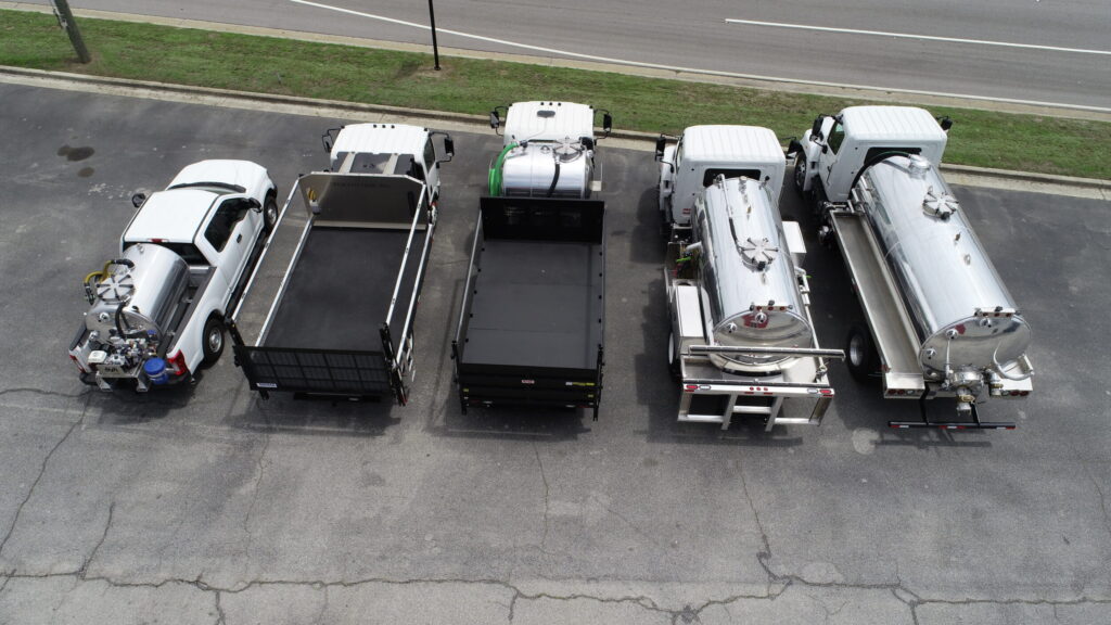 Vacuum truck options including portable restroom vacuum trucks and septic vacuum trucks