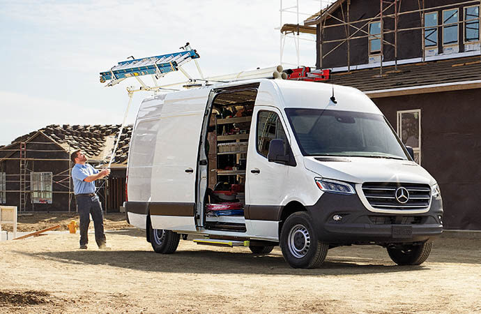 Specialty contractor trucks supporting HVAC, plumbing, electrical, and mechanical contractors